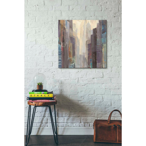 Image of 'City at Dawn' by Albena Hristova, Canvas Wall Art,26 x 26
