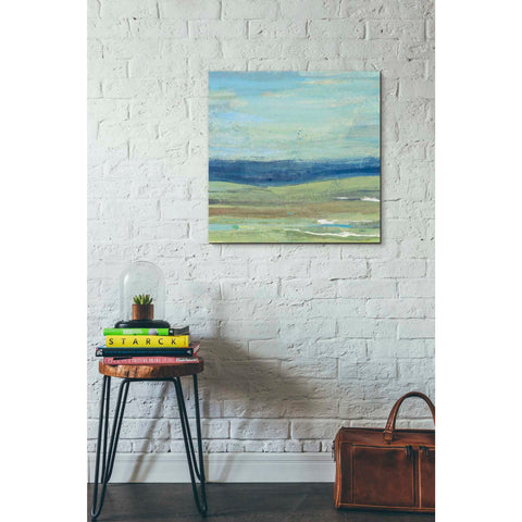 Image of 'Azure Wave' by Albena Hristova, Canvas Wall Art,26 x 26