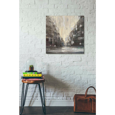 Image of 'Silver City' by Albena Hristova, Canvas Wall Art,26 x 26