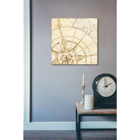 Image of 'Coast to Coast Sepia III' by Daphne Brissonet, Canvas Wall Art,26 x 26