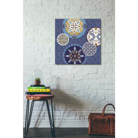 Image of 'Mediterranean Blue II' by Veronique Charron, Canvas Wall Art,26 x 26