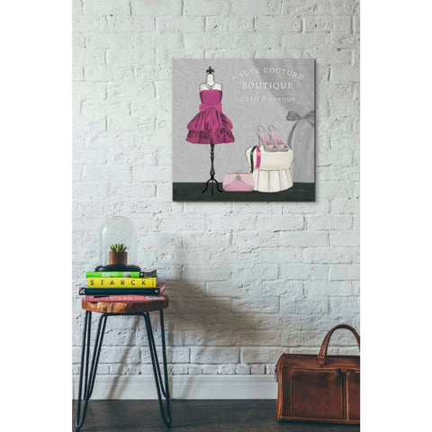 Image of 'Dress Fitting Boutique Sq II' by Marco Fabiano, Canvas Wall Art,26 x 26