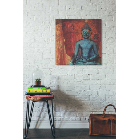 Image of 'Blue Buddha' by Elena Ray Canvas Wall Art,26 x 26
