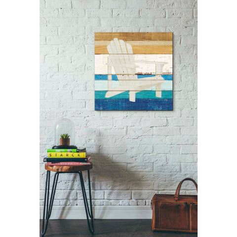 Image of 'Beachscape IV' by Michael Mullan, Canvas Wall Art,26 x 26