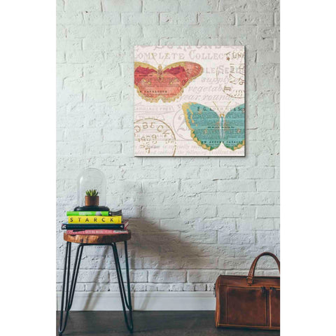 Image of 'Bookshelf Botanical VII' by Katie Pertiet, Canvas Wall Art,26 x 26