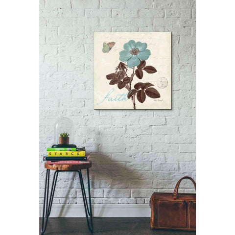 Image of 'Touch of Blue II - Faith' by Katie Pertiet, Canvas Wall Art,26 x 26