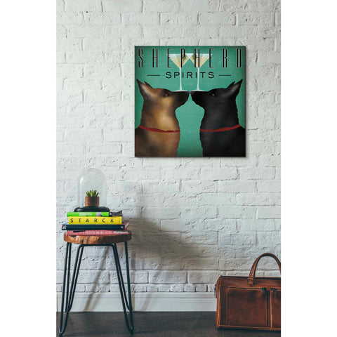 Image of 'Double Shepherd Martini' by Ryan Fowler, Canvas Wall Art,26 x 26