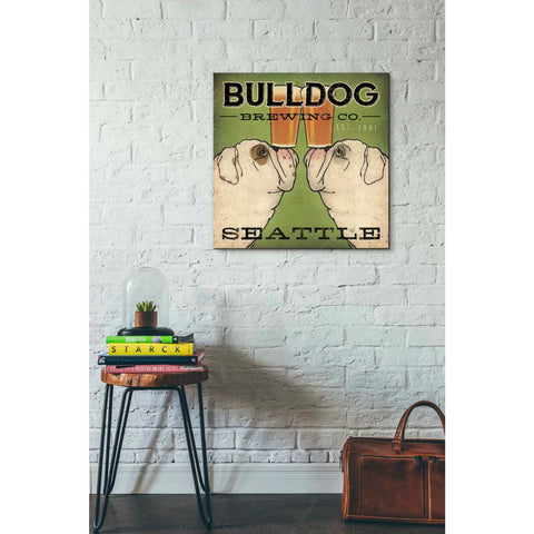 Image of 'Bulldog Brewing Seattle' by Ryan Fowler, Canvas Wall Art,26 x 26