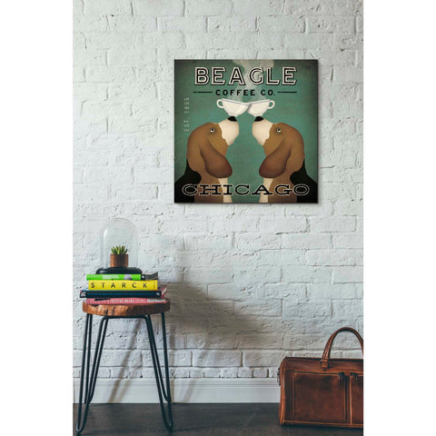 Image of 'Beagle Coffee Co Chicago' by Ryan Fowler, Canvas Wall Art,26 x 26