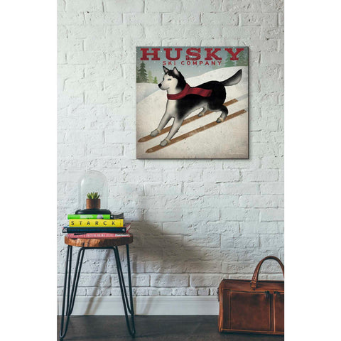 Image of 'Husky Ski Co' by Ryan Fowler, Canvas Wall Art,26 x 26