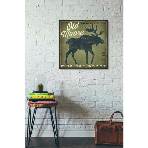 Image of 'Old Moose Trading Co. - green' by Ryan Fowler, Canvas Wall Art,26 x 26