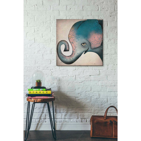 Image of 'Elephant Wow II' by Ryan Fowler, Canvas Wall Art,26 x 26