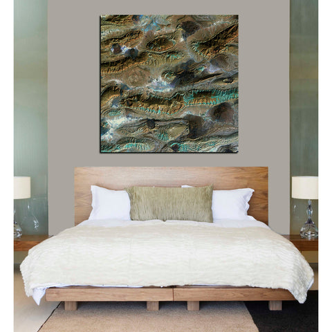 Image of 'Earth As Art: Salt Glaciers' Canvas Wall Art,26 x 26