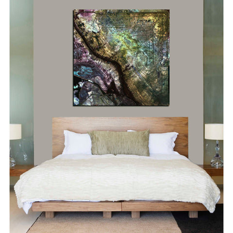 Image of 'Earth As Art: Iraqi Emplacement' Canvas Wall Art,26 x 26