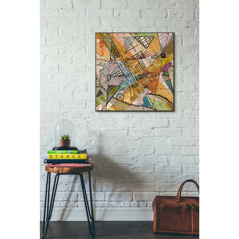 Image of 'Modern Map of D.C.' by Nikki Galapon Giclee Canvas Wall Art