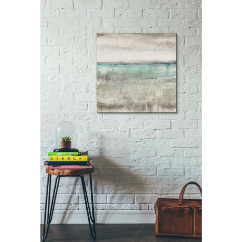 Image of 'Aqua Horizon II' by Tim OToole Canvas Wall Art,26 x 26