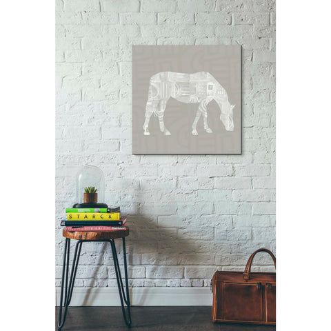 Image of 'Modern Farm Horse II' by Linda Woods, Canvas Wall Art,26 x 26