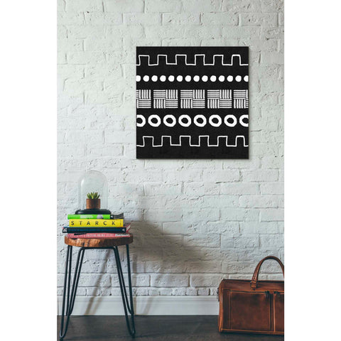 Image of 'Mud Cloth IV' by Linda Woods, Canvas Wall Art,26 x 26