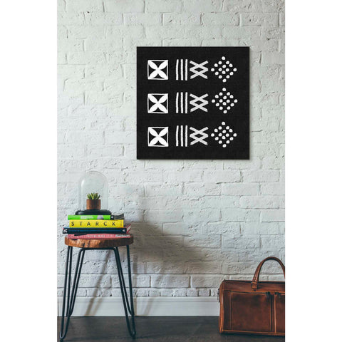 Image of 'Mud Cloth VII' by Linda Woods, Canvas Wall Art,26 x 26