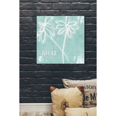 Image of 'Relax Mint' by Linda Woods, Canvas Wall Art,26 x 26