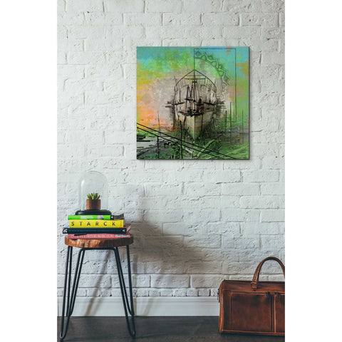 Image of 'Ship Builders' by Elena Ray Canvas Wall Art,26 x 26