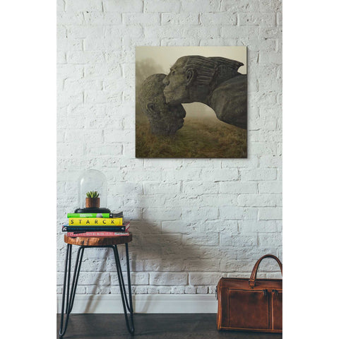 Image of 'Mother's Kiss' by Dariusz Klimczak, Canvas Wall Art,26 x 26