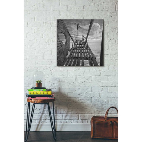 Image of 'Black Bridge' by Dariusz Klimczak, Canvas Wall Art,26 x 26