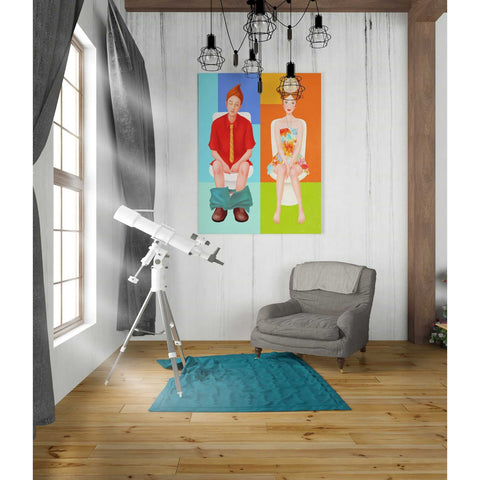 Image of 'Boy Meets Girl' by Sai Tamiya, Canvas Wall Art,26 x 30