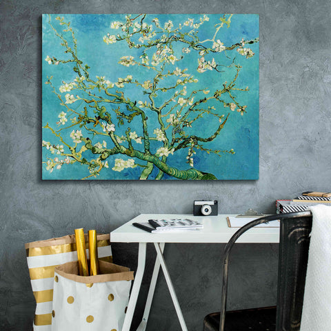 Image of 'Almond Blossoms' by Vincent Van Gogh, Canvas Wall Art,30 x 26