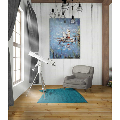 Image of 'Fishermen' by Alexander Gunin, Canvas Wall Art,26 x 34