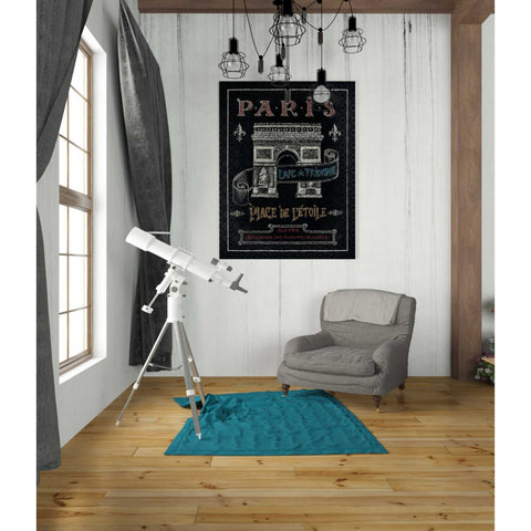 Image of 'Travel to Paris II' by Daphne Brissonet, Canvas Wall Art,26 x 34