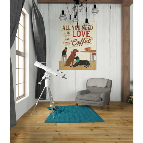 Image of 'Coffee and Friends III' by Veronique Charron, Canvas Wall Art,26 x 34