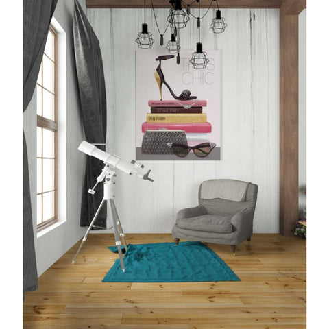 Image of 'Paris Style III Gold and Black' by Marco Fabiano, Canvas Wall Art,26 x 34