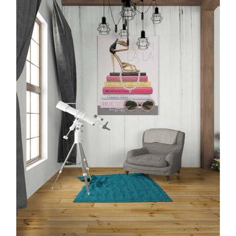 Image of 'Paris Style I Gold and Black' by Marco Fabiano, Canvas Wall Art,26 x 34