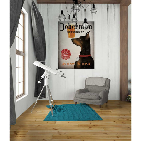 Image of 'Doberman Brewing Company NY' by Ryan Fowler, Canvas Wall Art,26 x 34
