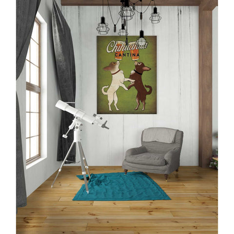 Image of 'Double Chihuahua v2' by Ryan Fowler, Canvas Wall Art,26 x 34