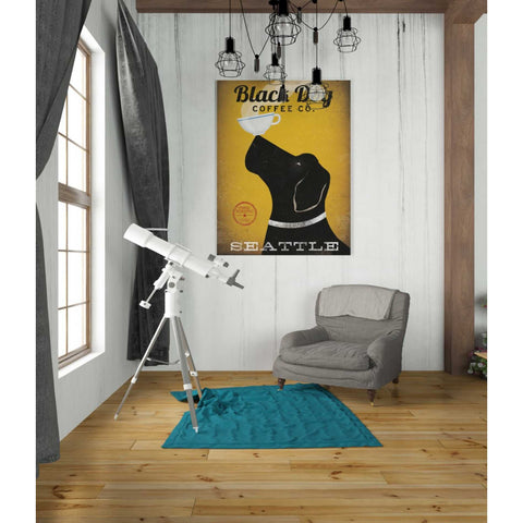 Image of 'Black Dog Coffee Co Seattle' by Ryan Fowler, Canvas Wall Art,26 x 34