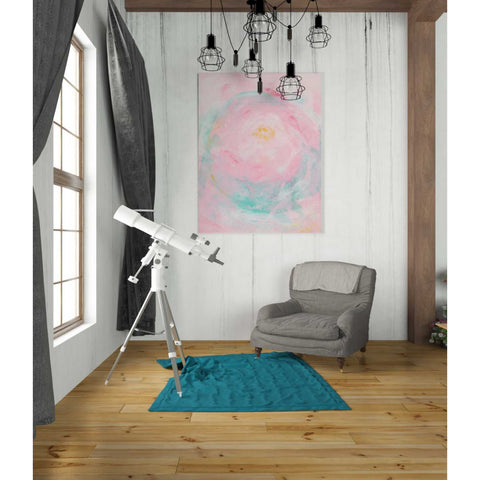 Image of 'Pink Peony' Canvas Wall Art,26 x 34