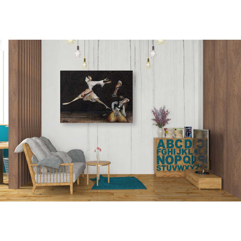 Image of 'Cuca e Maleve' by Samedin Asllani, Canvas Wall Art,34 x 26