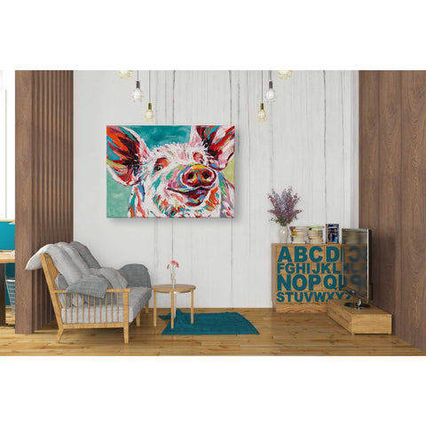 Image of 'Piggy I' by Carolee Vitaletti Canvas Wall Art,34 x 26