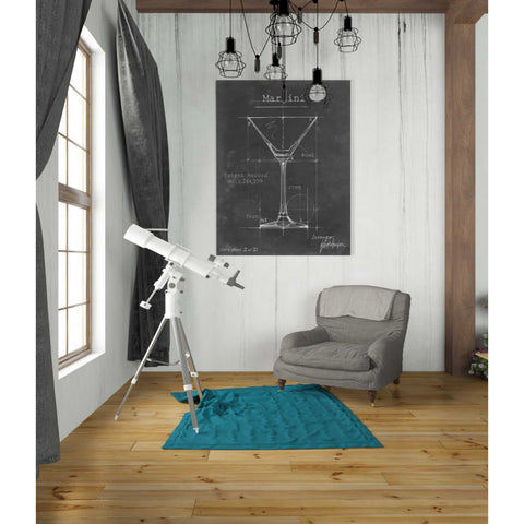 Image of 'Barware Blueprint V' by Ethan Harper Canvas Wall Art,26 x 34