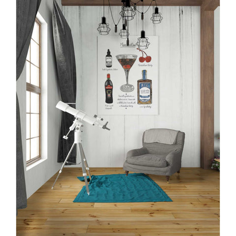 Image of 'Classic Cocktail - Manhattan" by Naomi McCavitt. McCavitt Giclee Canvas Wall Art