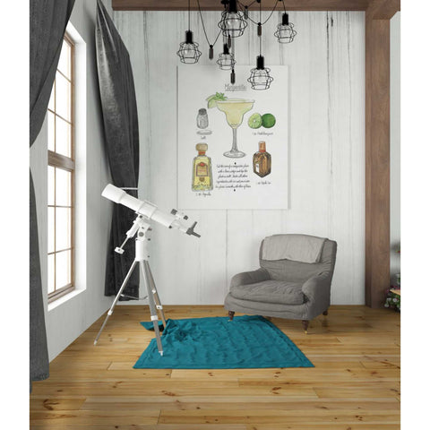 Image of 'Classic Cocktail - Margarita" by Naomi McCavitt. McCavitt Giclee Canvas Wall Art