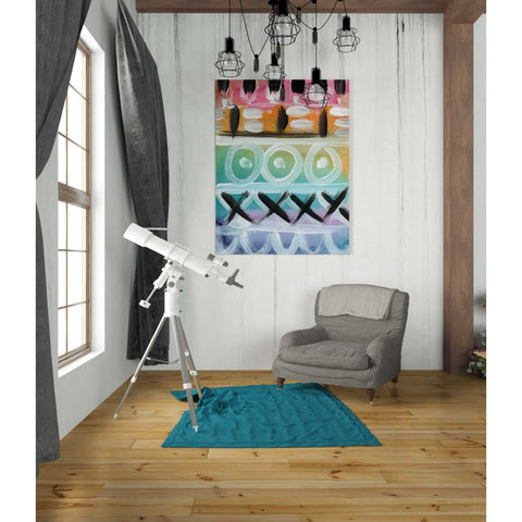 Image of 'Fiesta III' by Linda Woods, Canvas Wall Art,26 x 34