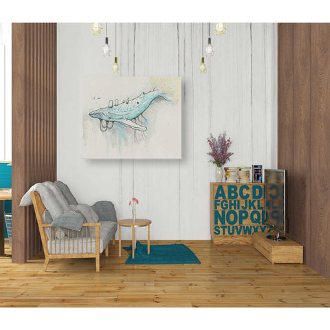 Image of 'Whale' by Craig Snodgrass, Canvas Wall Art,26 x 34