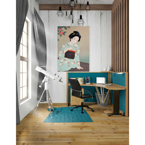 Image of 'Tsubaki' by Sai Tamiya, Canvas Wall Art,26 x 40