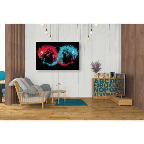 Image of 'Double Dragon' by Michael StewArt, Canvas Wall Art,26 x 40