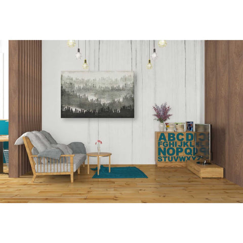 Image of 'Mountainscape Silver' by Michael Mullan, Canvas Wall Art,40 x 26