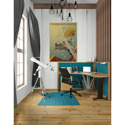 Image of 'Mars Explorer Series: Technicians Wanted' Canvas Wall Art,26 x 40
