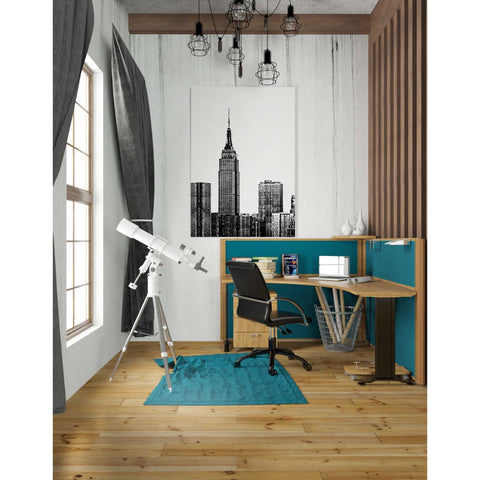 Image of 'NYC in Pure B&W XVIII' by Jeff Pica Canvas Wall Art,26 x 40